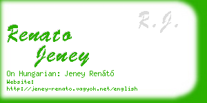 renato jeney business card